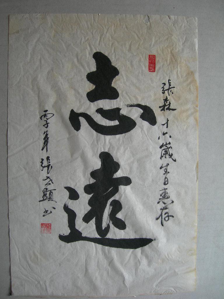 张世显少将书法志远
