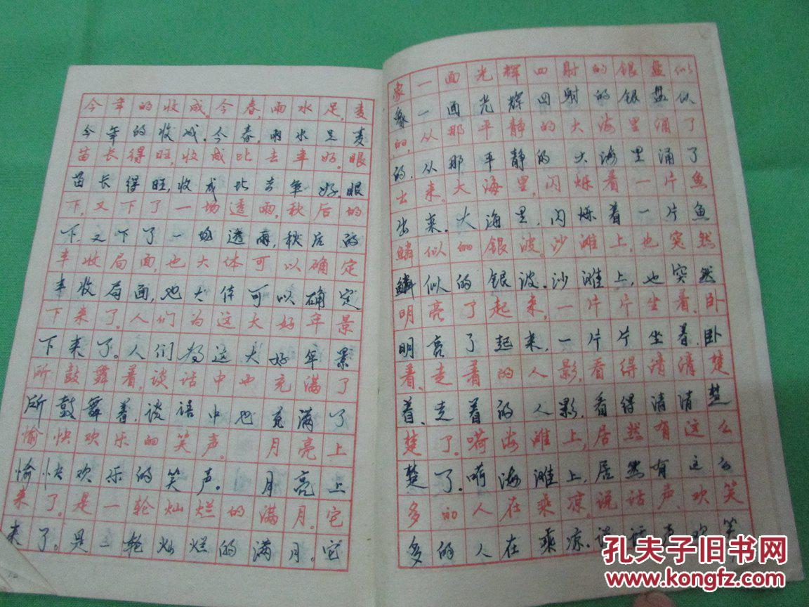 中学生钢笔字帖(正楷行书对照)
