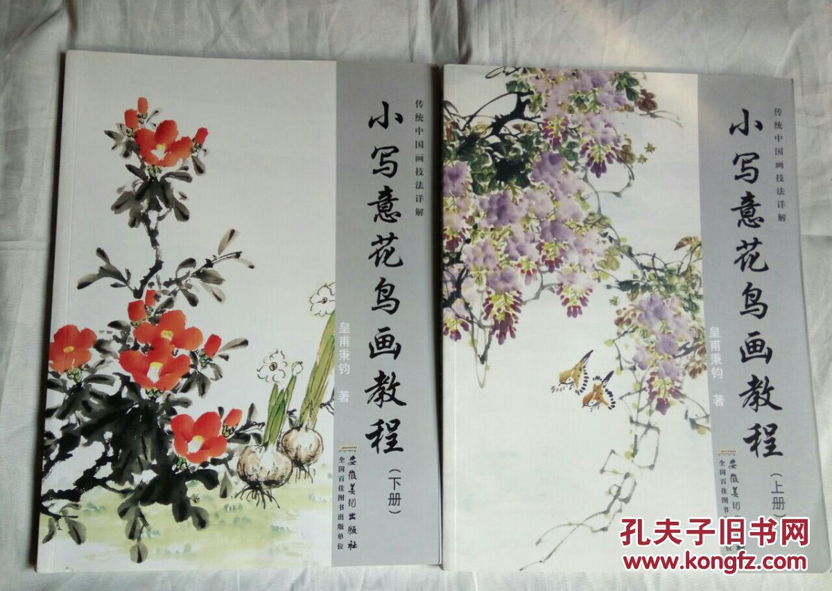小写意花鸟画教程.上下册_皇甫秉钧主编_孔夫子旧书网