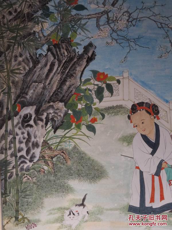 三尺整张《冬日婴戏图》绘图细腻 耐人寻味