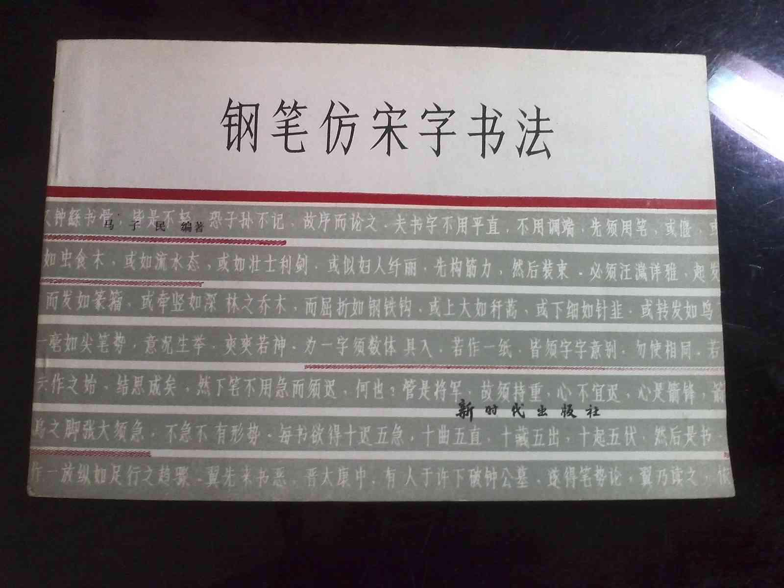 钢笔仿宋字书法(图1)