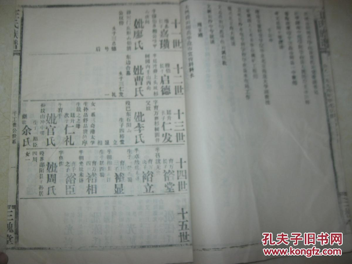 三槐堂《王氏族谱》8开线装本