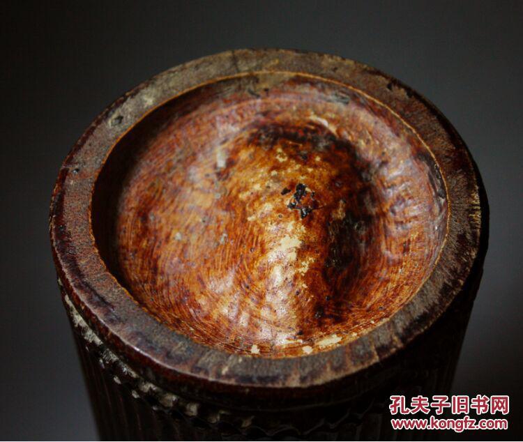 清代老竹雕帽筒老竹刻摆件老竹器收藏老竹雕笔筒收藏古玩古董收藏