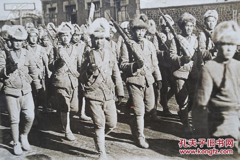 日军侵华罪证-1932年中国抗日部队在天津日本日租界特大张原版老照片