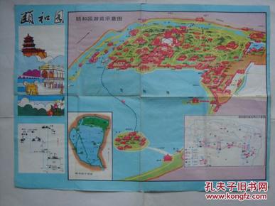 颐和园游览示意图