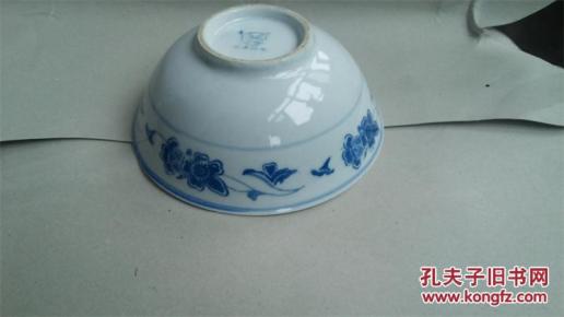 青花旧瓷碗-湖南.石湾牌.瓷碗 16厘米 详情如图所制图片