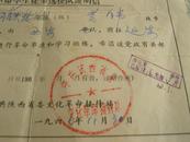 革命学生徒步远征队证明书 1966（罕见）