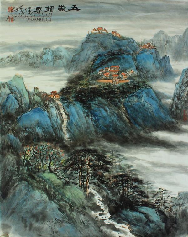 国家一级美术师张中伟山水画《五岳独尊》作品1幅