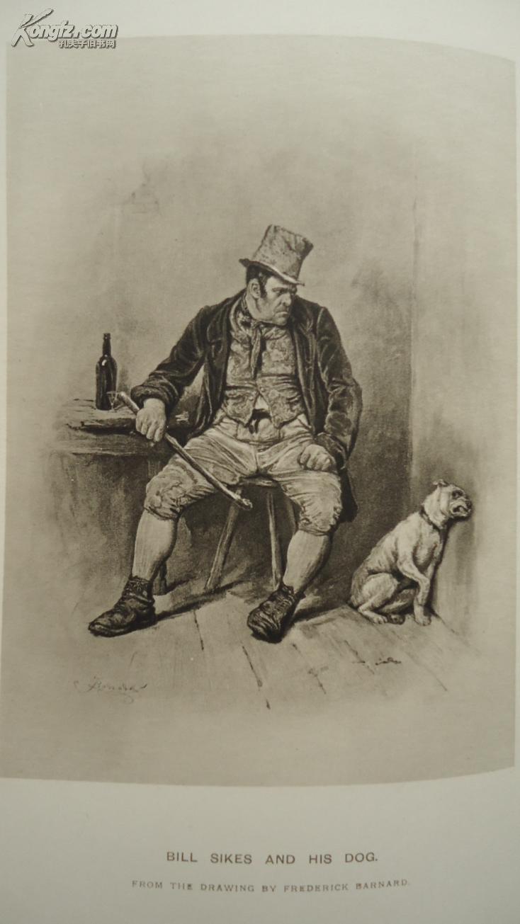 1890年charles dickens :oliver twist 狄更斯《雾都孤儿》全插图本