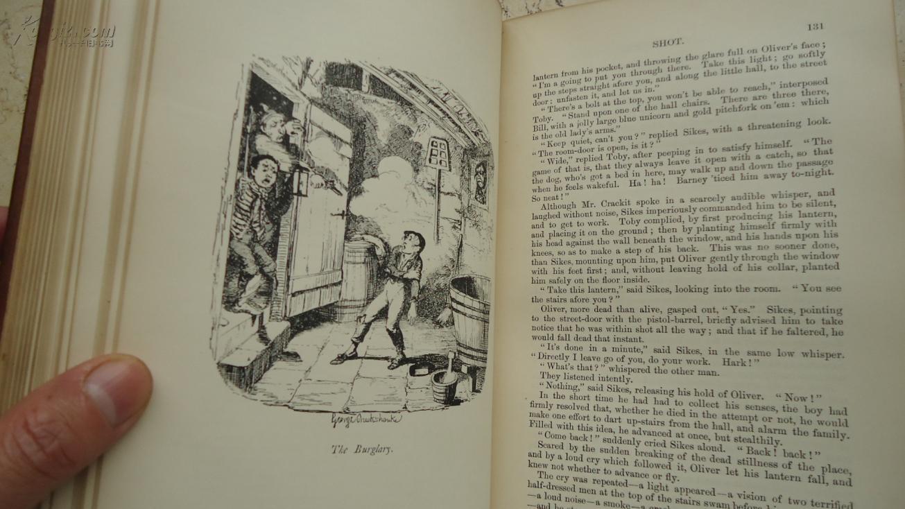 1890年charles dickens :oliver twist 狄更斯《雾都孤儿》全插图本