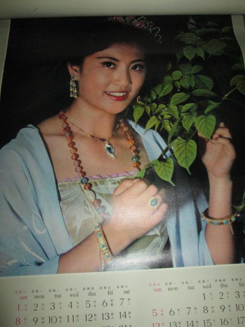 1981年孔雀公主剧照挂历李秀明韩月乔李小莉李萌等全8张货号丁150360