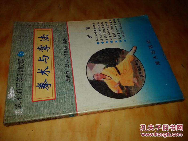 拳术与掌法武术通用基础教程李吉成85品s54