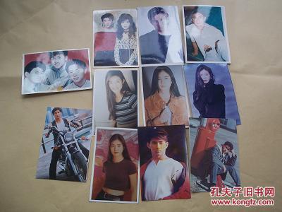 四寸明星照片 小虎队 等共11张 彩色