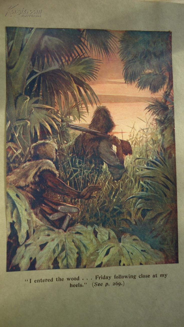 crusoe 丹尼尔笛福《鲁滨逊漂流记》noel pocock经典插图本第1版