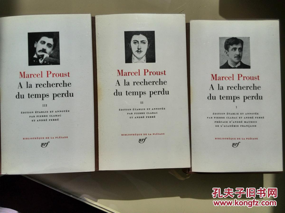 la pleiade / marcel proust a la recherche du temps perdu / tomes