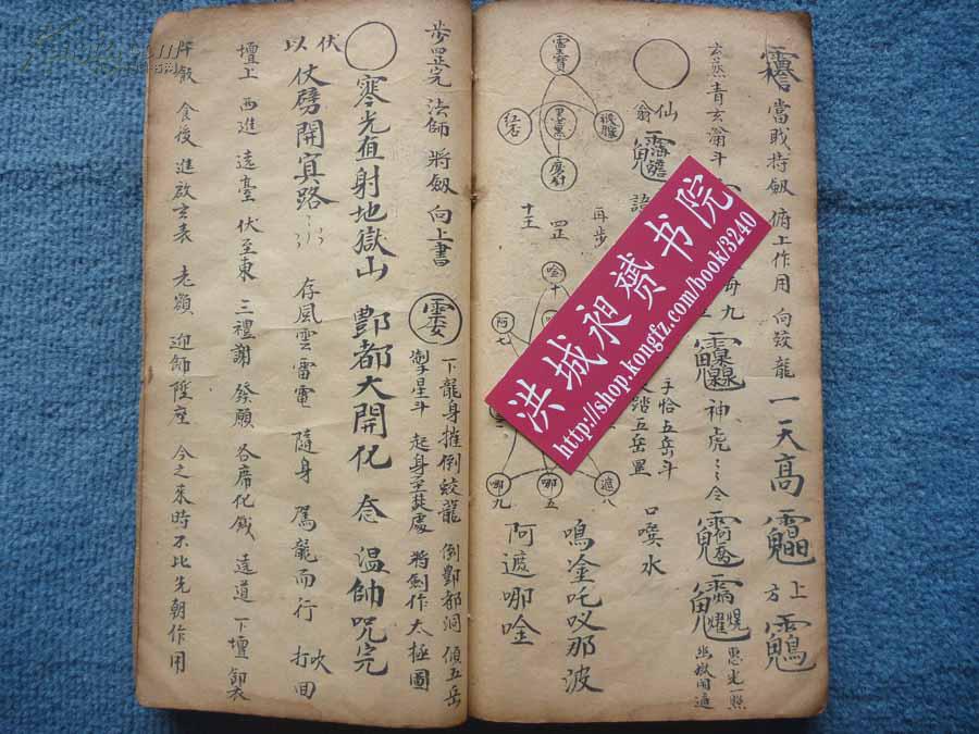 道光抄本*道教广兴普化符法术密本*禄马贵人必备*《灵宝提纲秘旨》全1