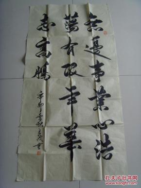 王波:书法:无边事业心浩荡,有限年华志高鹏(河北省书法家协会会员.