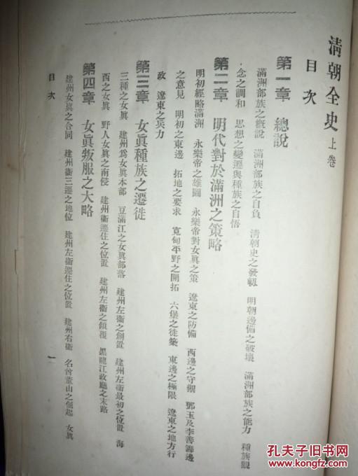 民国原版清朝全史上下2册全,稻叶君山著,但焘译订