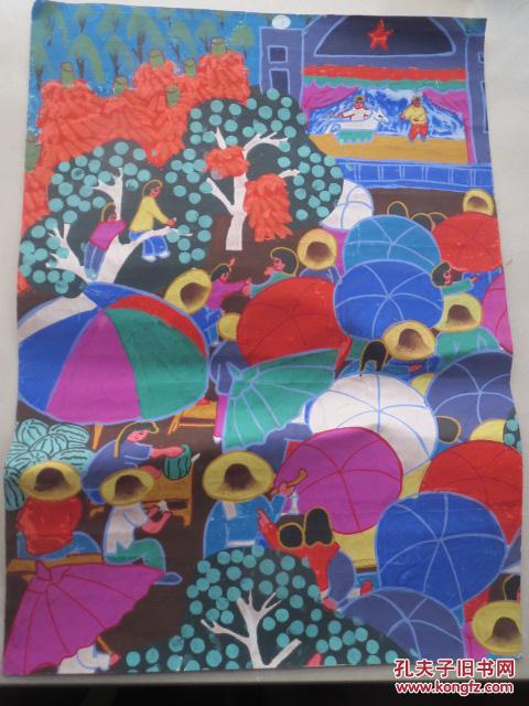 【图】辛集农民画一张 55*40厘米_价格:50.00