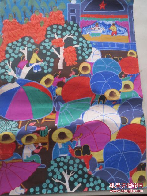 【图】辛集农民画一张 55*40厘米_价格:50.00