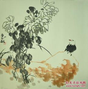 中国美术家协会会员 天津工艺美院教授 阮克敏先生花鸟 师从著名画家
