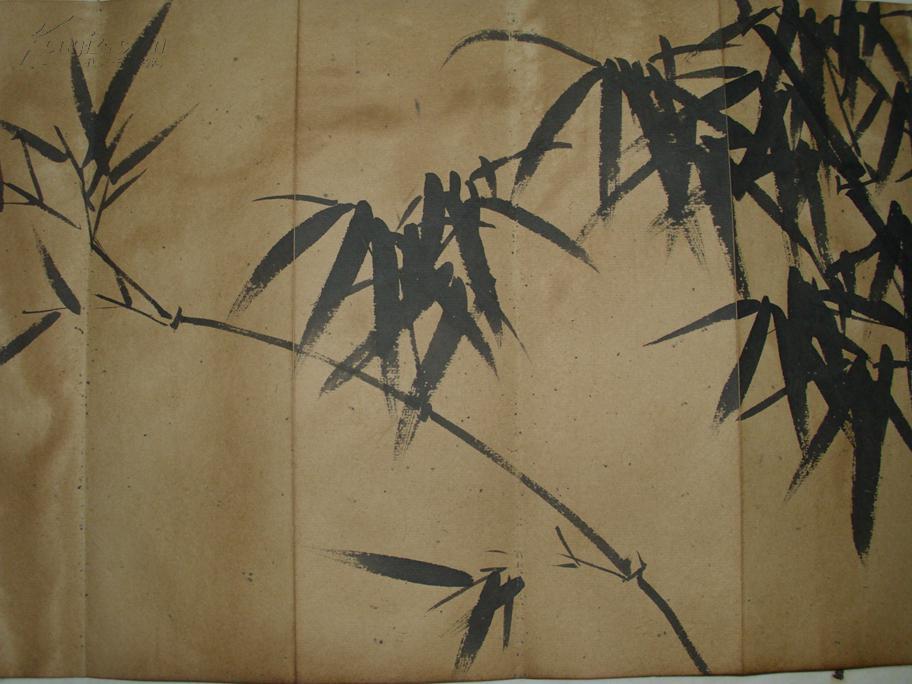 仿古唐寅竹子花鸟画册老画古画国画字画绘画山水画人物画古董古玩收藏