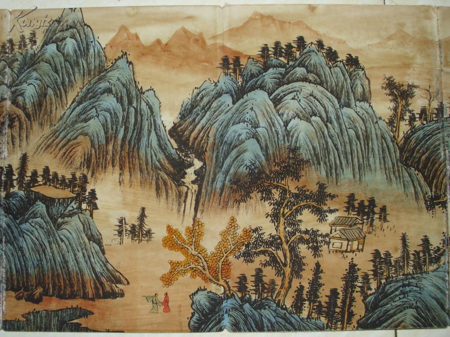 王监山水画册 老画古画国画字画收藏绘画山水人物画古董古玩收藏