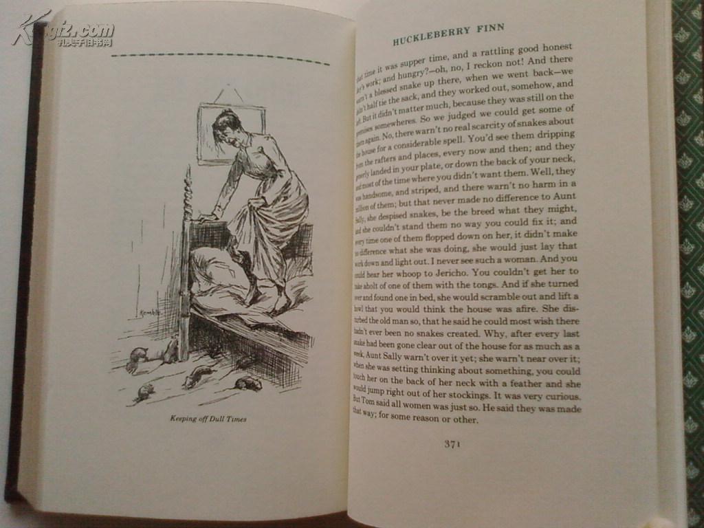 the adventuress of huckleberry finn 哈克贝利费恩历险记 三面刷金