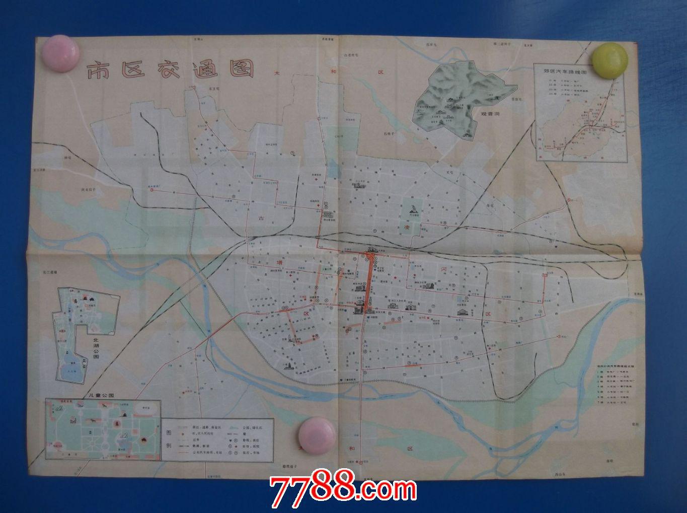 锦州市交通游览图-四开地图图片