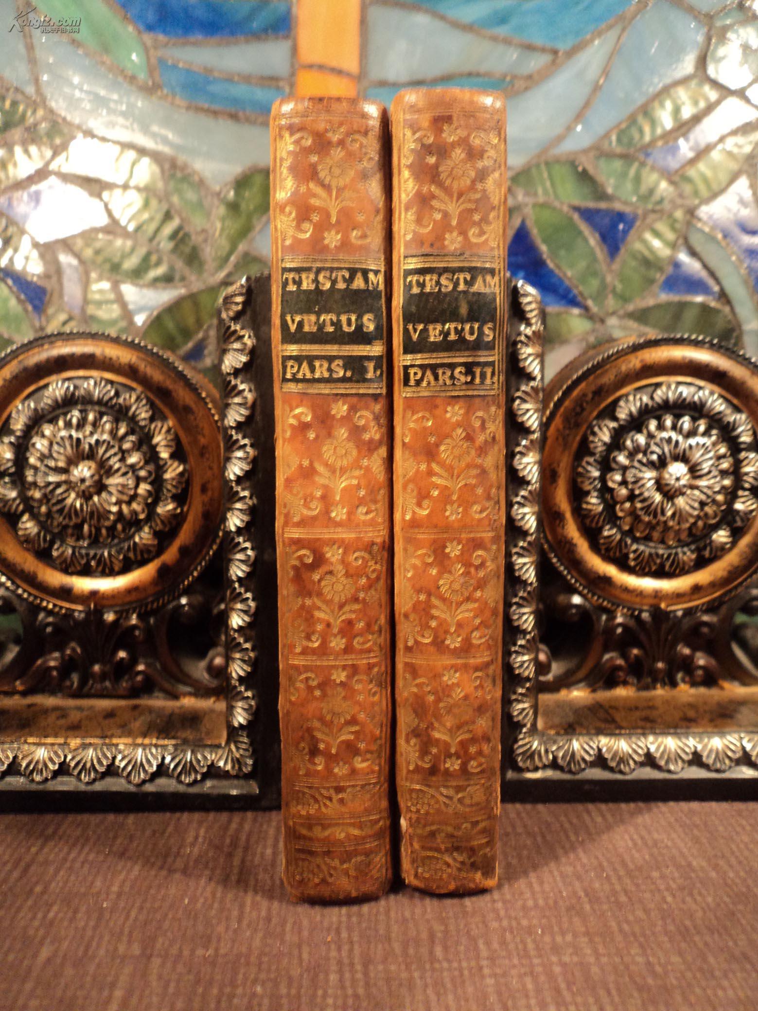 1648年拉丁文旧约圣经\/128幅精美铜版画\/孔网仅见