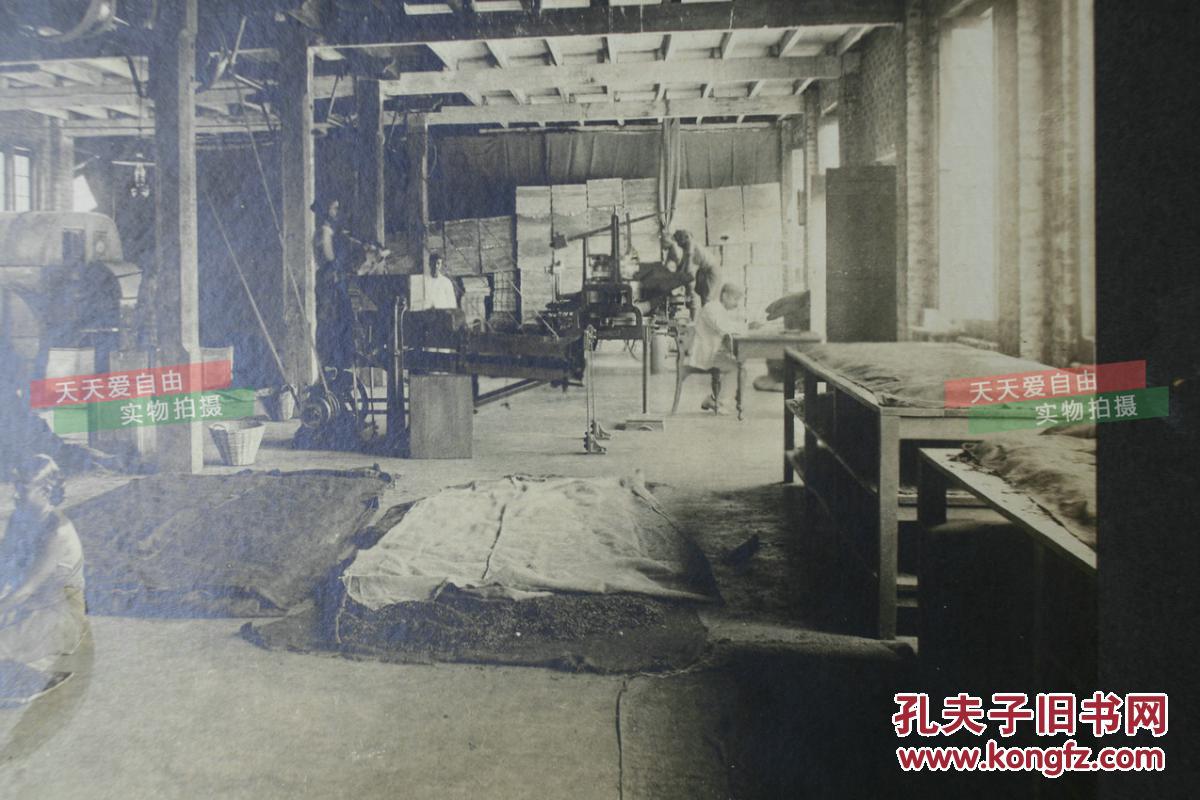 1920年代早期大幅银盐照片锡兰的茶叶工厂生产车间内景前博物馆馆藏