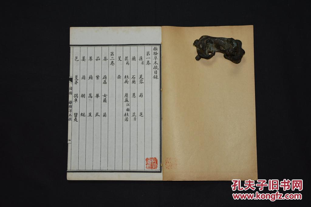 【图】299《离骚笺,离骚集诗,离骚草木疏合刻