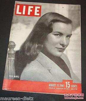 【包邮】1947年美国《生活》 杂志 life magazine   august 11, 1947