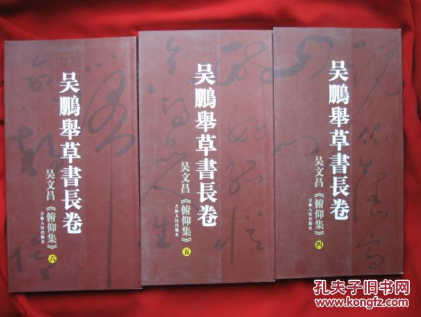 吴鹏举草书长卷吴文昌俯仰集26卷