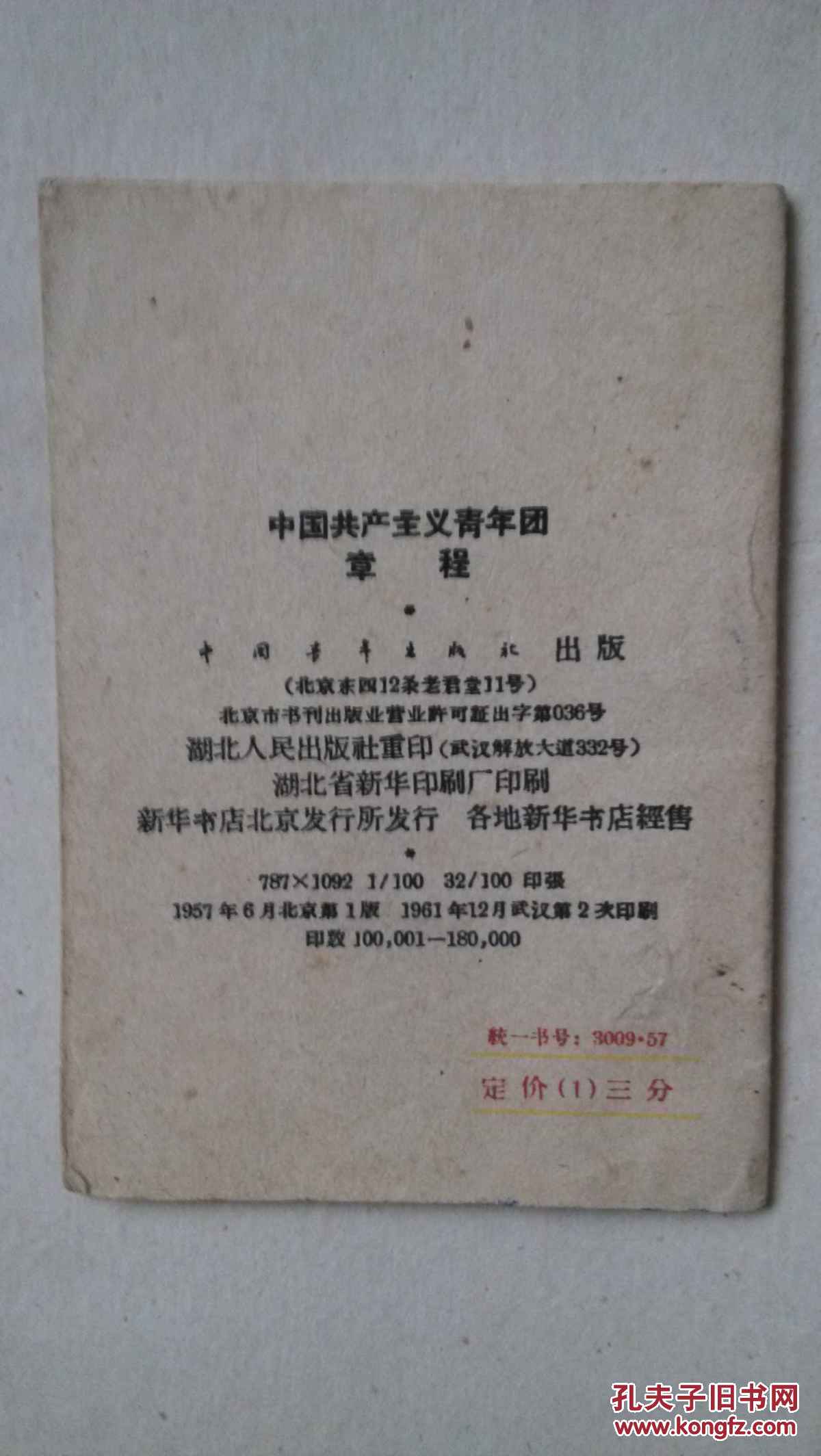 中国共产主义青年团章程