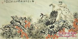 著名画家李东辉先生花鸟精品雄鹰军旅画家包快递