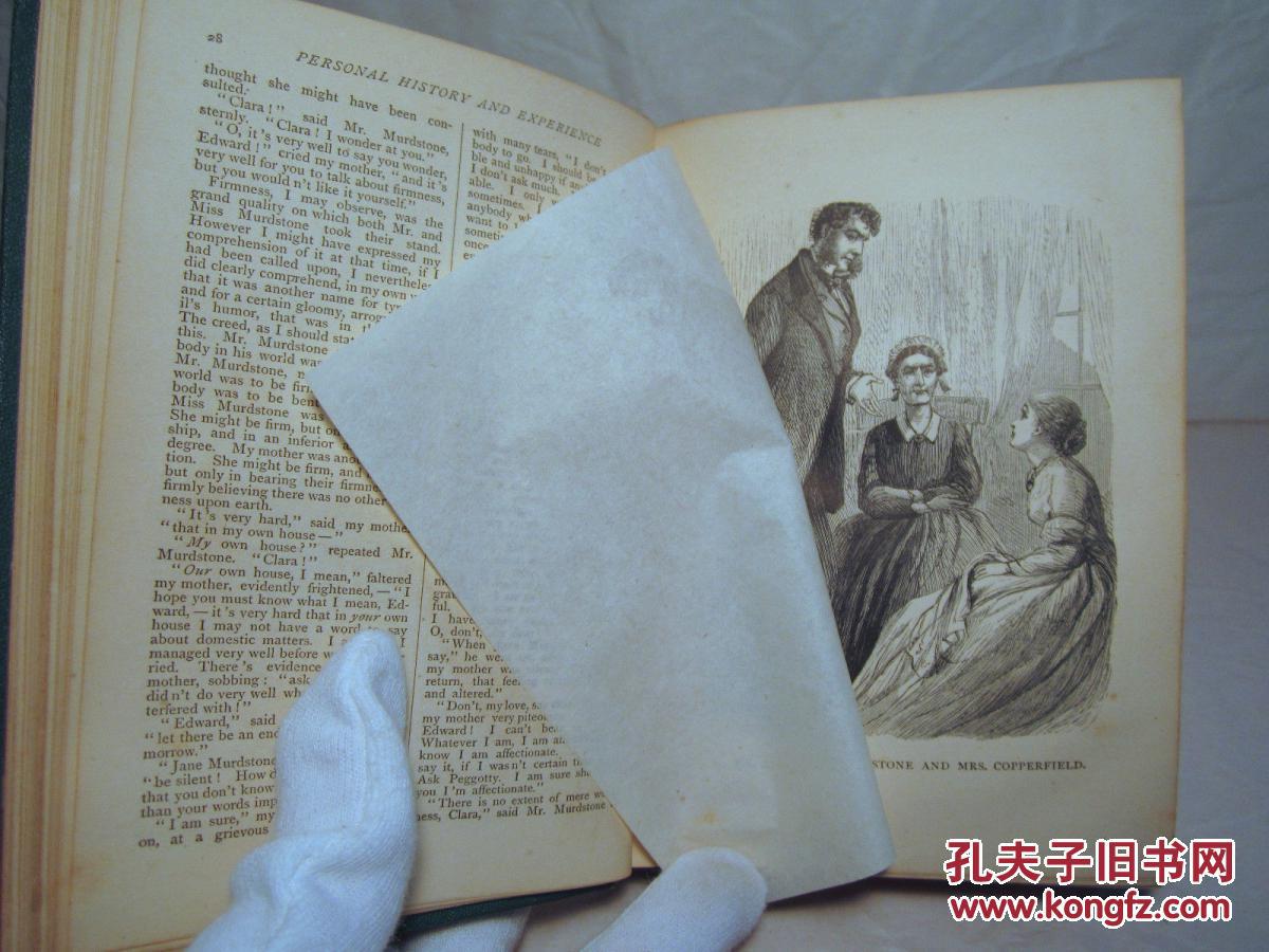 罕见,稀少,世界名著1867年美国波斯顿出版《狄更斯著作:大卫科波菲尔
