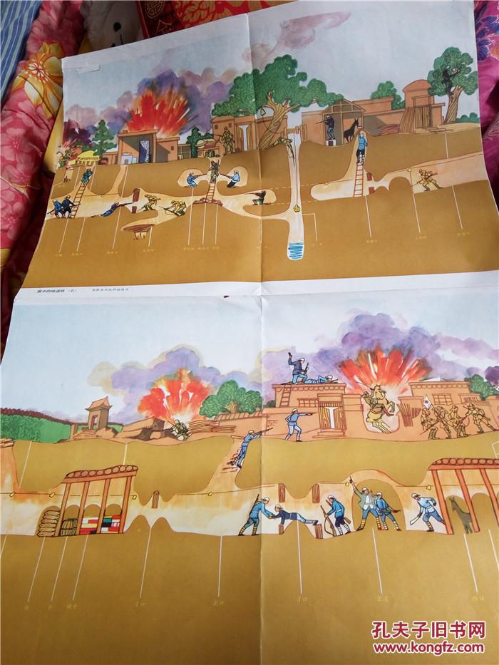 冀中地道战 挂图