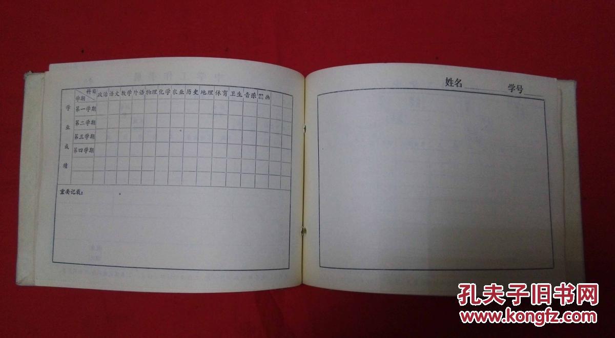 【图】工作手册 文革时期班主任用 空白_不详