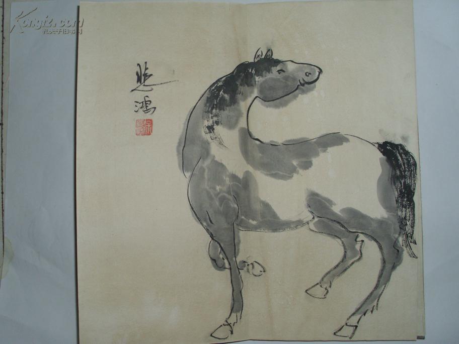 高仿徐悲鸿画册 马 老画古画国画字画收藏绘画山水人物画古玩八骏图