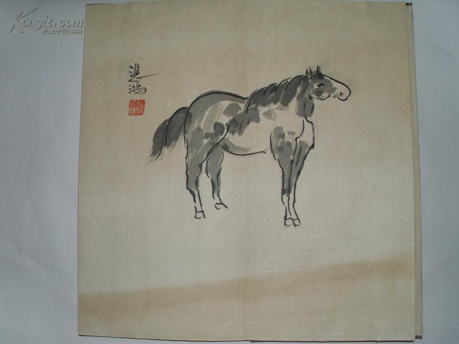 高仿徐悲鸿画册 马 老画古画国画字画收藏绘画山水人物画古玩八骏图