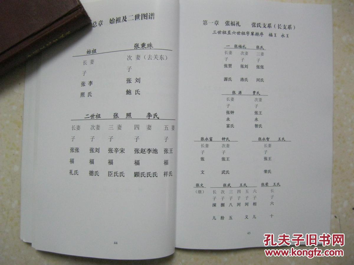 张氏家谱赤峰五台山第一次修订续编本清乾隆三年始祖张秉珠携子张照张