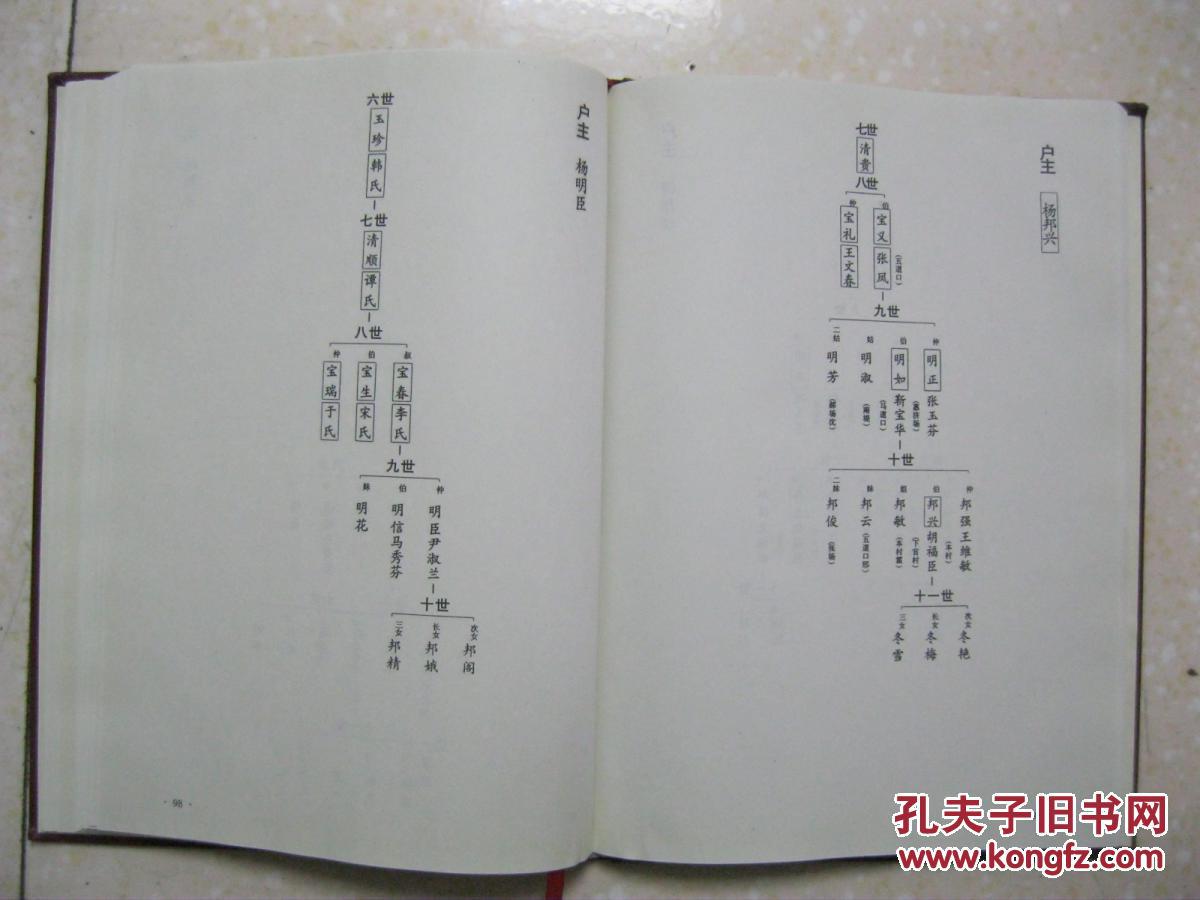 杨氏家谱(河北省永清县里兰城村,调河头村,郝家场村,惠济场村,甄庄村
