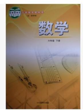 2016五四制鲁教版初中6六年级下册数学课本
