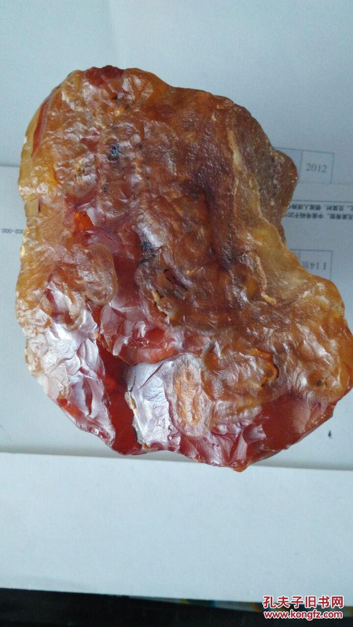 红玛瑙原石【佳品 雕料无大裂】水气足色泽艳重量915货号222