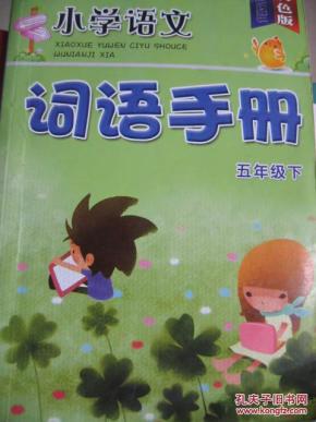 小学语文词语手册 五年级下 配人教版 双色板 浙