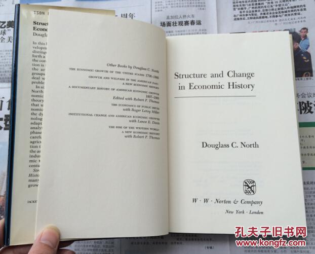 Structure and Change in Economic History 诺斯