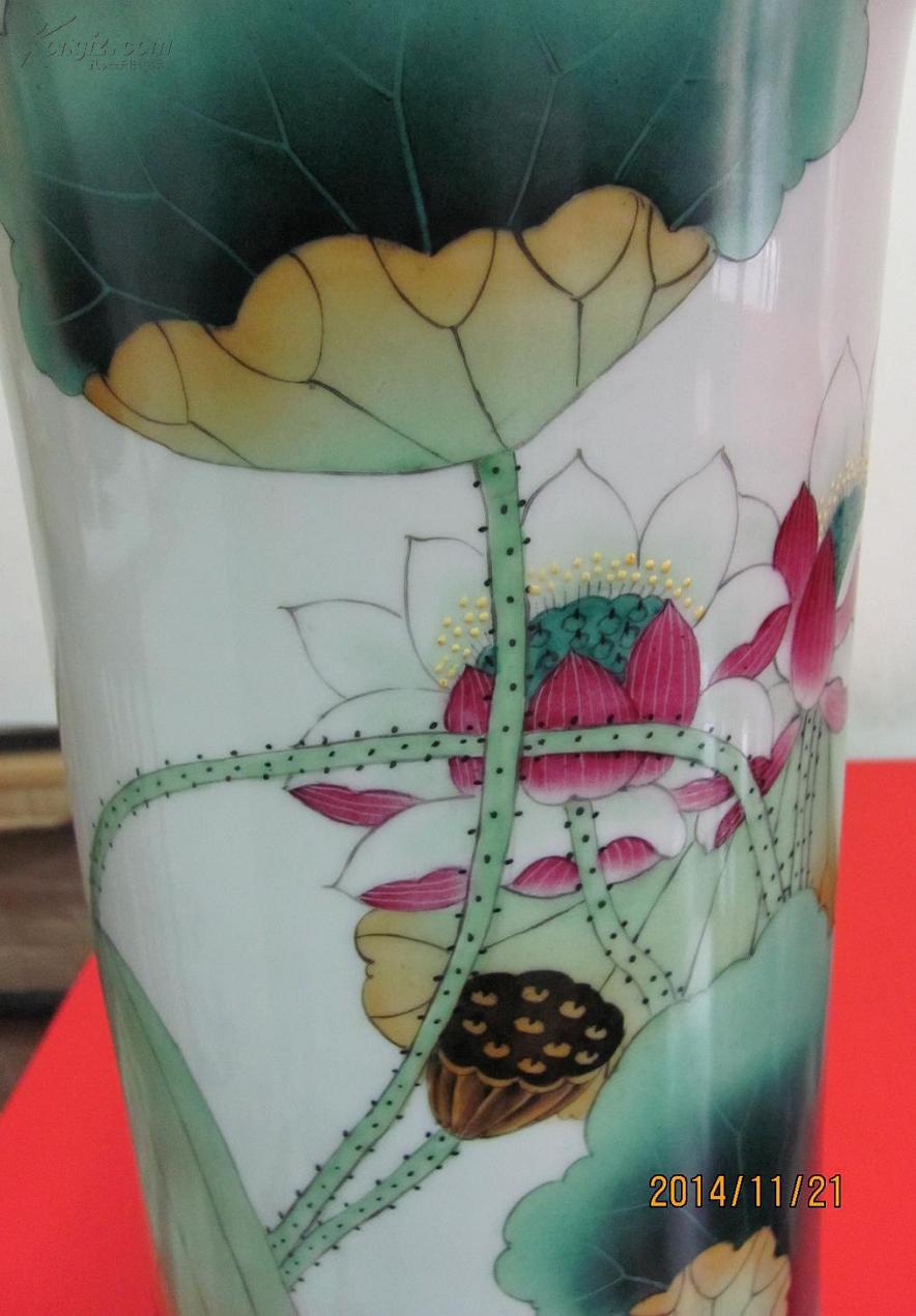 荷塘清趣·景德镇陶瓷绘画艺术名人作品·张健甲午年作品