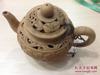 16,大周浮雕紫砂壶
