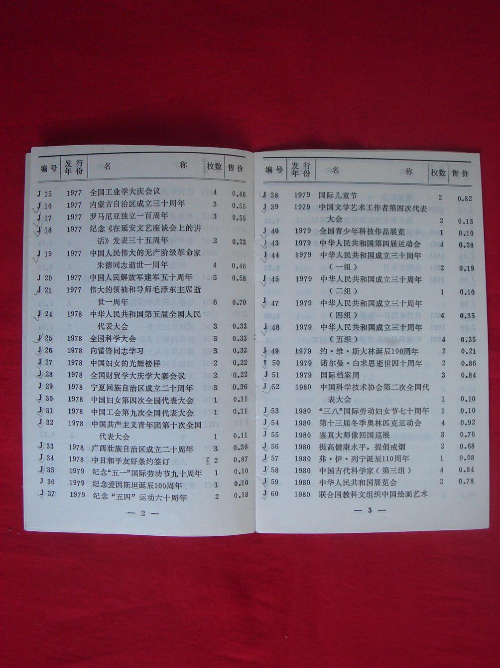 1981年邮票目录图片,1991年邮票目录图片 邮票价目表 1981年6月